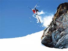 skiing